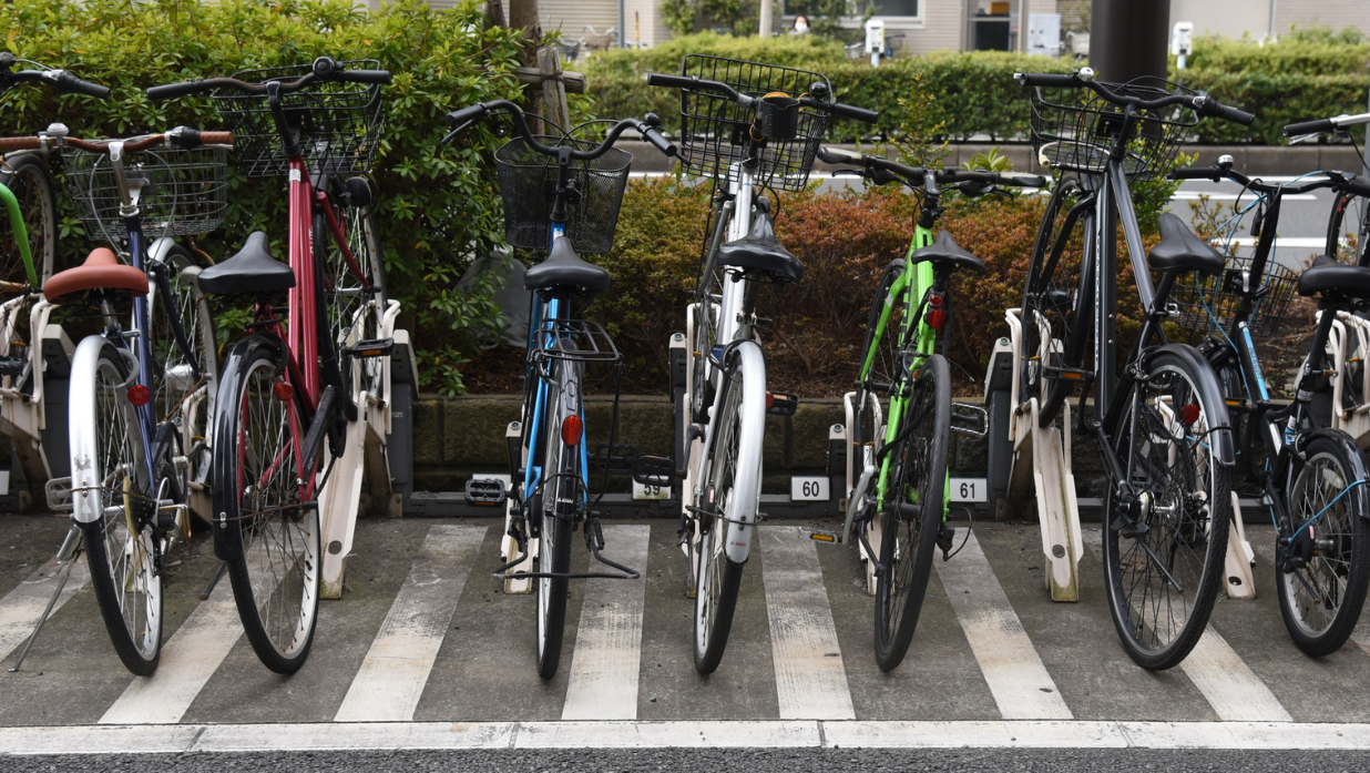 bicycle parking in japan
