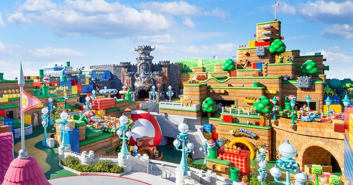 blog post image of the iconic super nintendo world located in universal studios japan in tokyo, japan