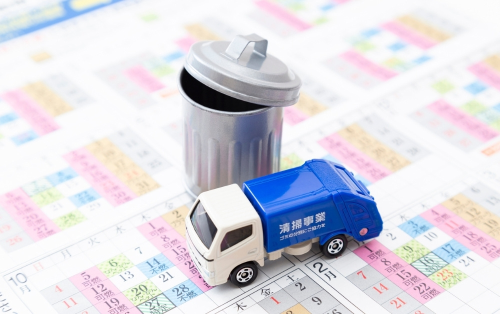 throwing away oversized trash in japan